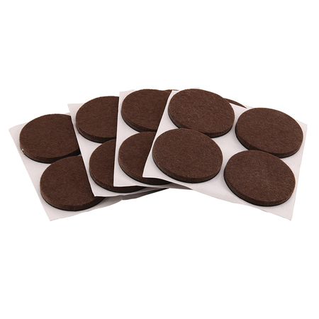 PRIME-LINE Heavy-Duty Furniture Felt Pads, 1/4 in. Thick x 2 in. Diameter 16 Pack MP76705
